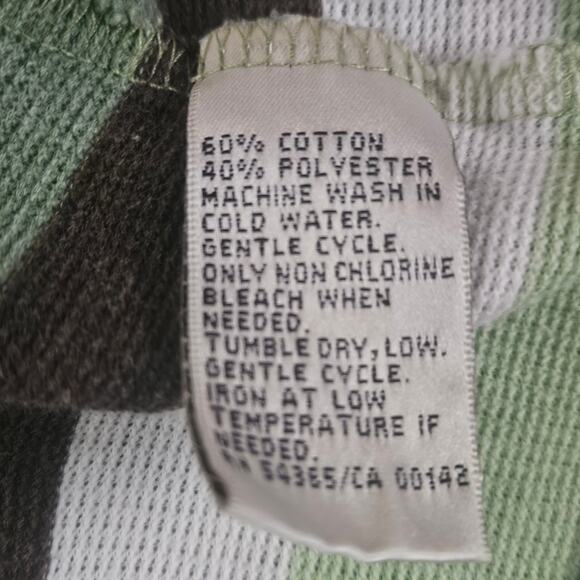 Cotton Blend Waffle Knit Top Size Large - Picture 4 of 4